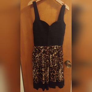 Cute Leopard print Bebe dress